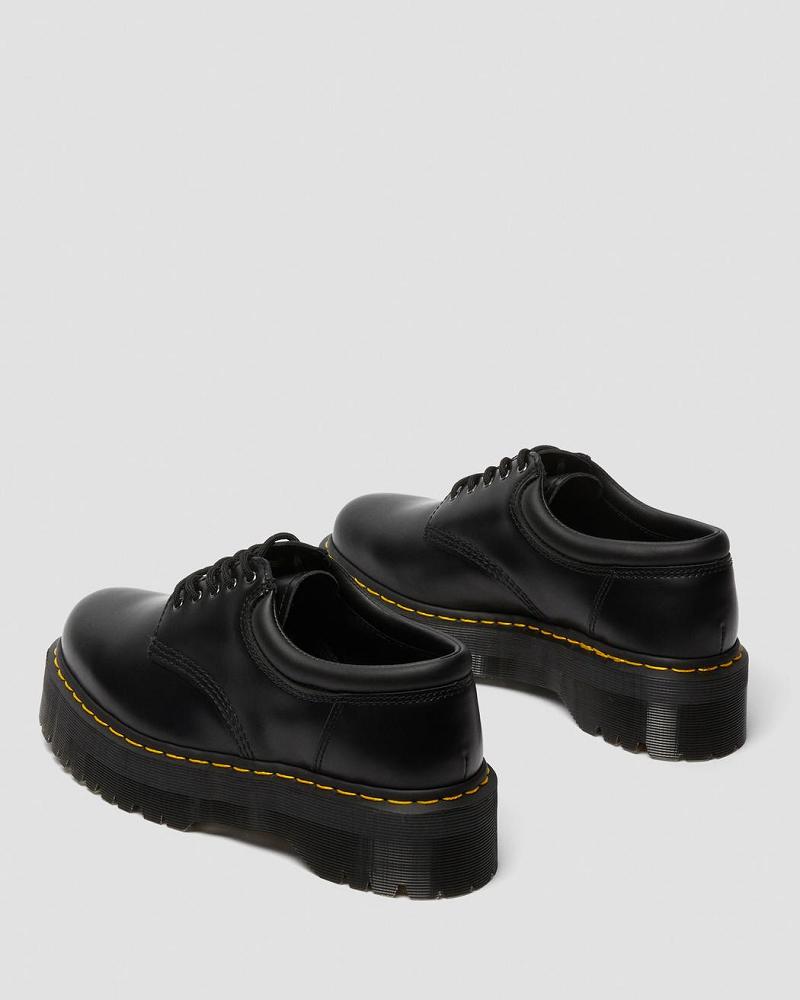 Men's Dr Martens 8053 Leather Platform Oxfords Shoes Black | AU 613BEX